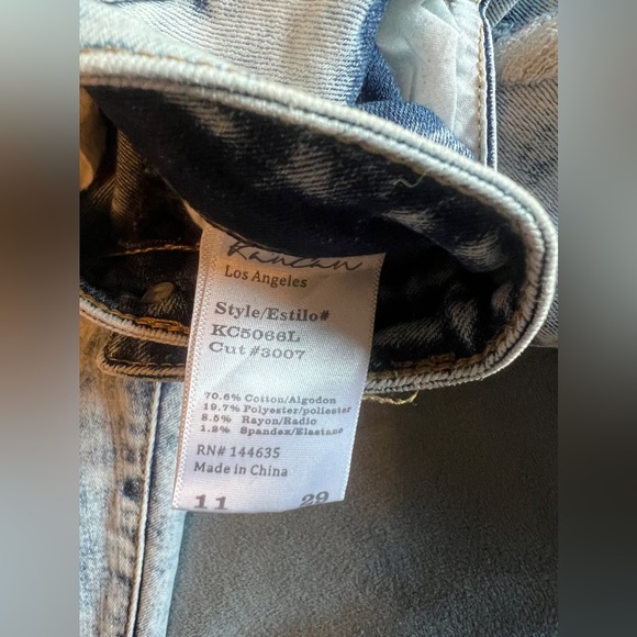 Kancan Acid Wash Skinny Jeans Size 29 - Picture 7 of 9